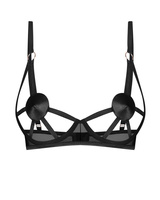 Black bra with straps