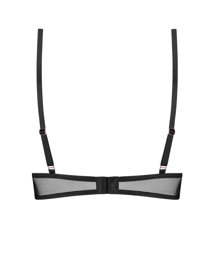 Black bra with straps